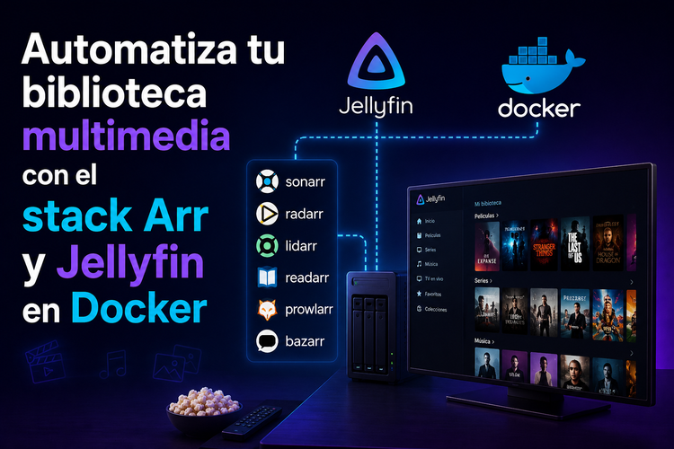 Automatiza tu biblioteca multimedia con el stack Arr y Jellyfin en Docker
