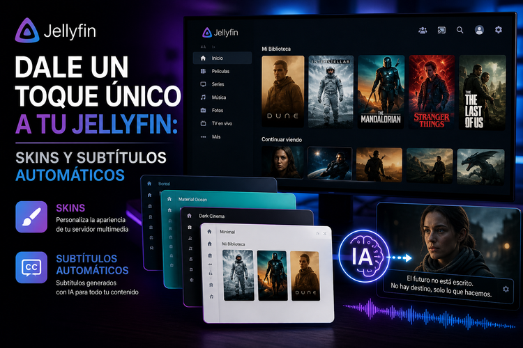 Dale un Toque Único a tu Jellyfin: Skins y Subtítulos Automáticos